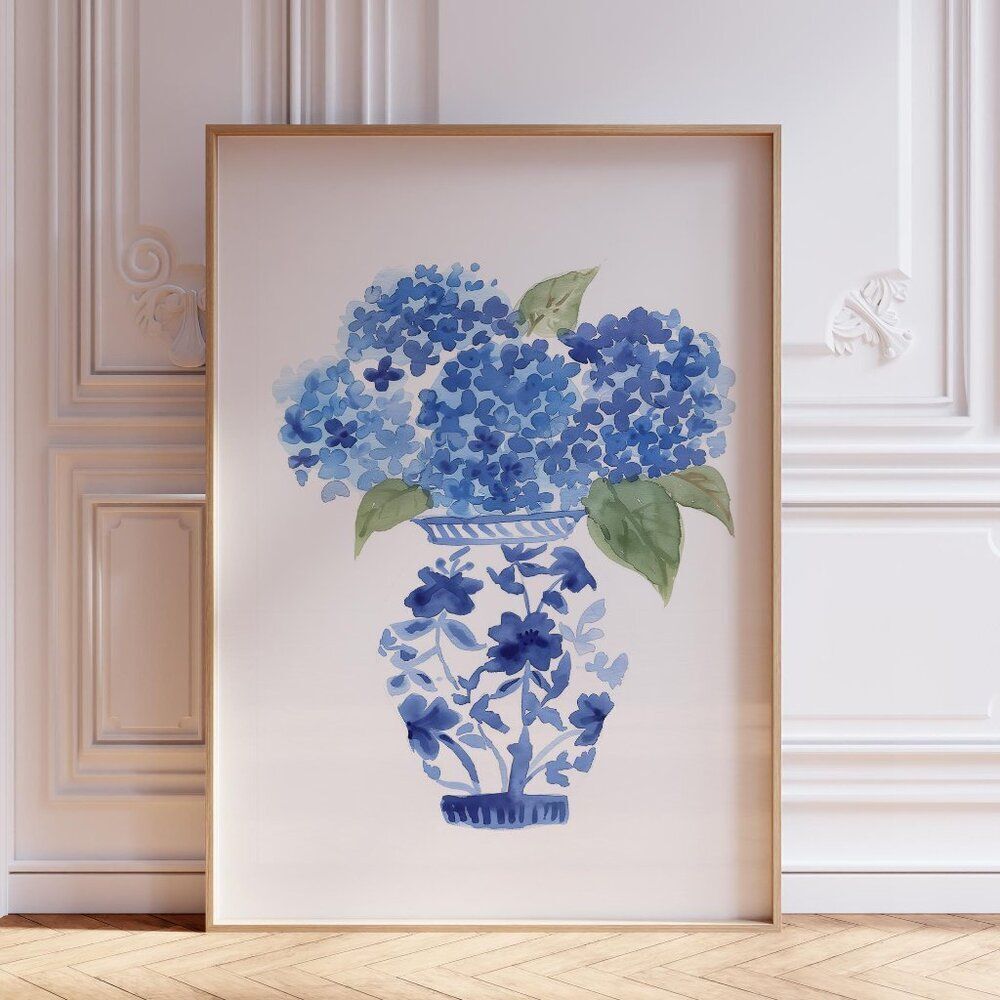 NWT Watercolor Floral Art Print Poster